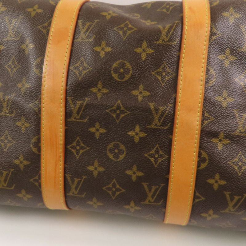 LOUIS VUITTON Monogram Keepall Bandouliere 50金扣波士頓包-6