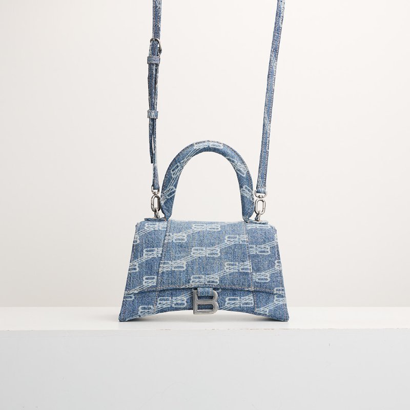 二手Balenciaga 小號牛仔沙漏包-0