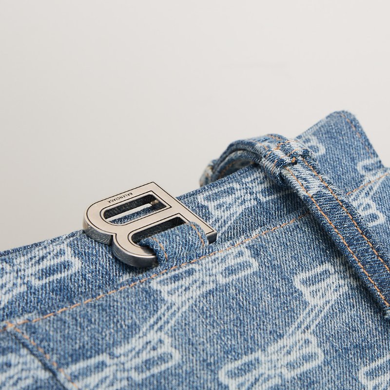 二手Balenciaga 小號牛仔沙漏包-5