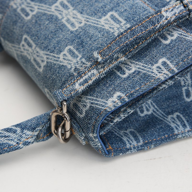 二手Balenciaga 小號牛仔沙漏包-8