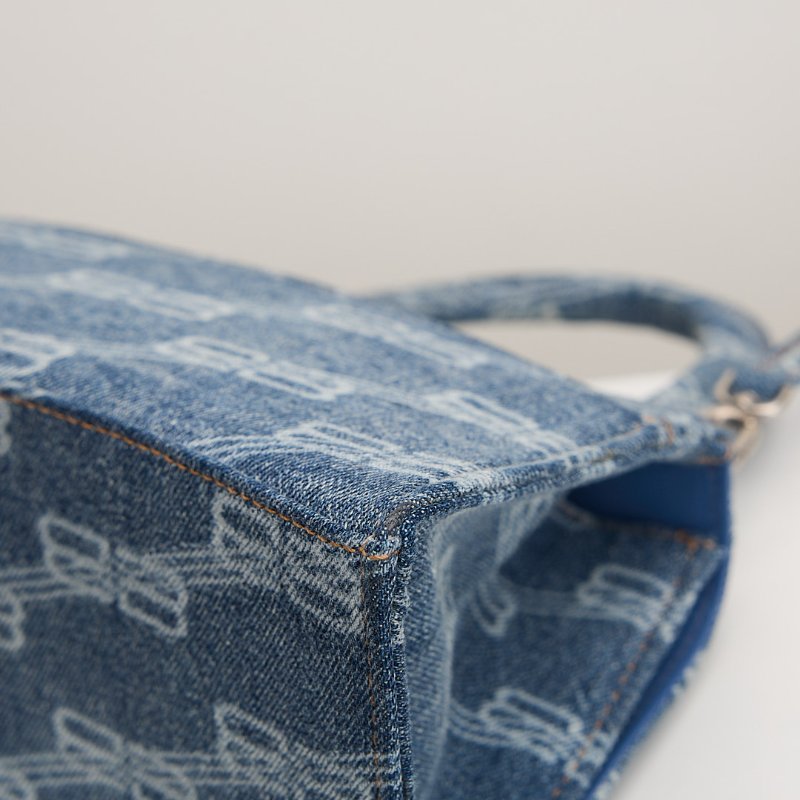 二手Balenciaga 小號牛仔沙漏包-10