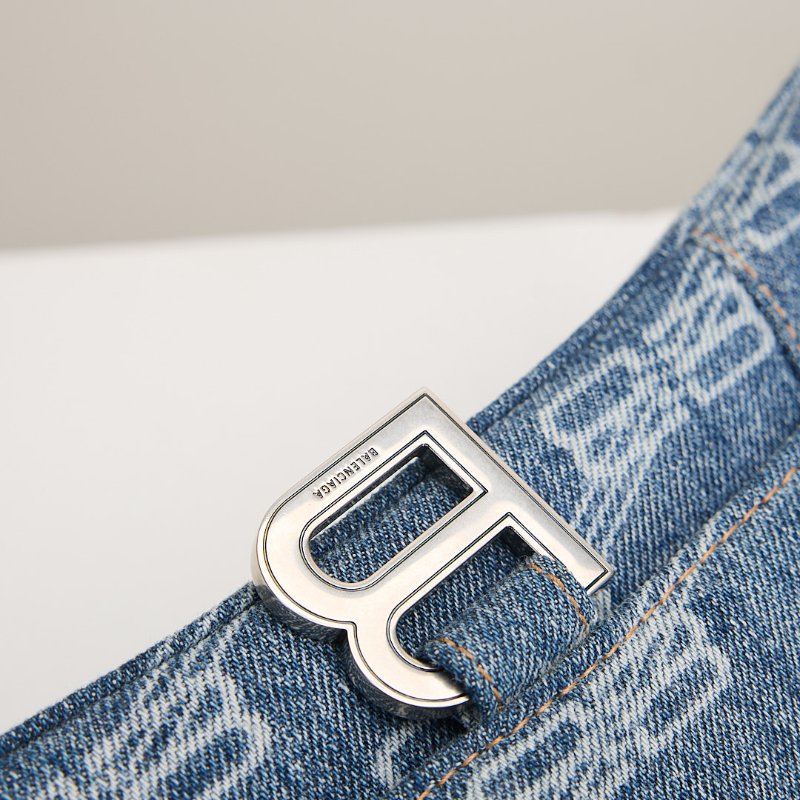 二手Balenciaga 小號牛仔沙漏包-14