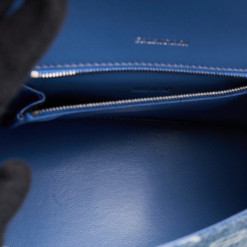 二手Balenciaga 小號牛仔沙漏包-19