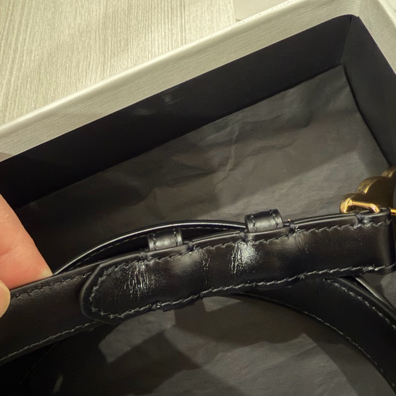 CELINE 平滑小牛皮TRIOMPHE皮帶 85cm-22