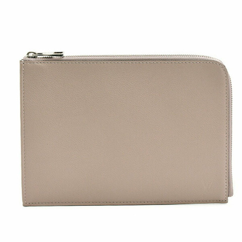 路易威登 女士 Pochette Jour PM Taurillon 灰褐色手拿包 (R99760)