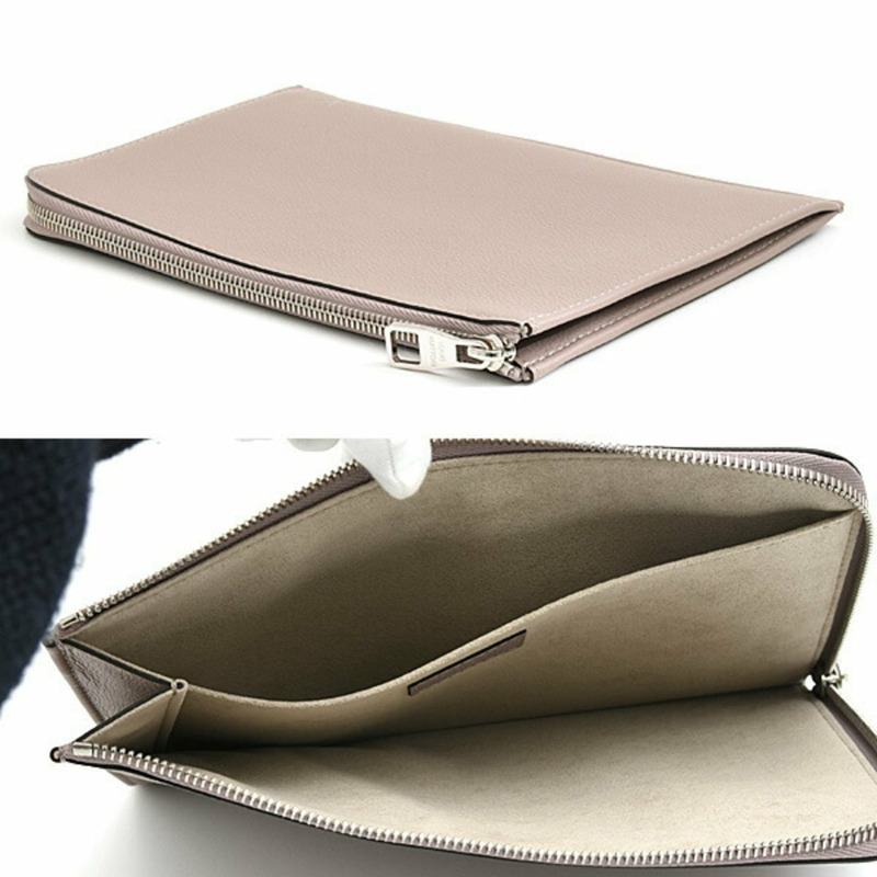 路易威登 女士 Pochette Jour PM Taurillon 灰褐色手拿包 (R99760)-2