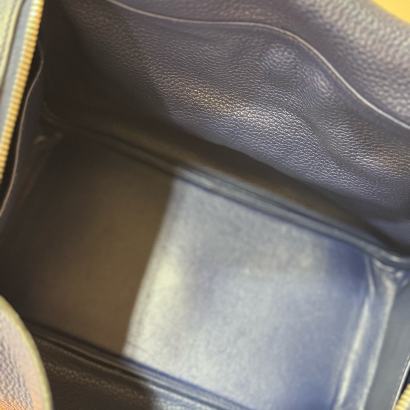 Hermès Lindy 30cm 深藍色 銀扣-4