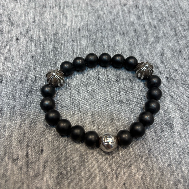Chrome Hearts 三顆銀珠手串-1