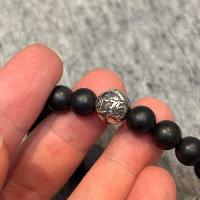 Chrome Hearts 三顆銀珠手串-4