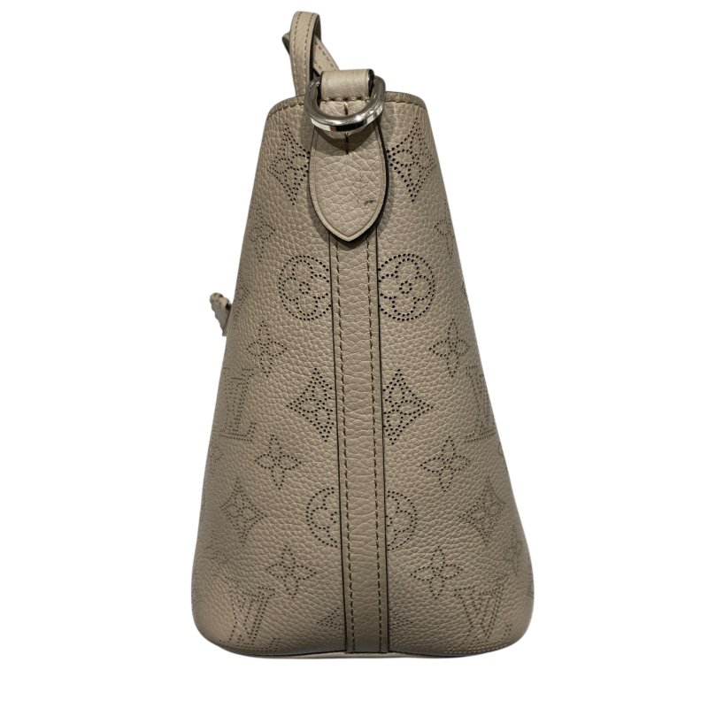 LOUIS VUITTON 路易威登 MAHINA BLOSSOM PM M21849 單肩包/兩用手提包 皮革 棕色-4