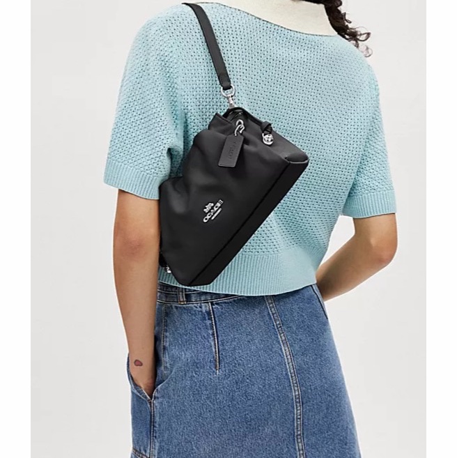 Coach 女士 褶飾單肩包均碼碼26cm*7cm*15cm-2