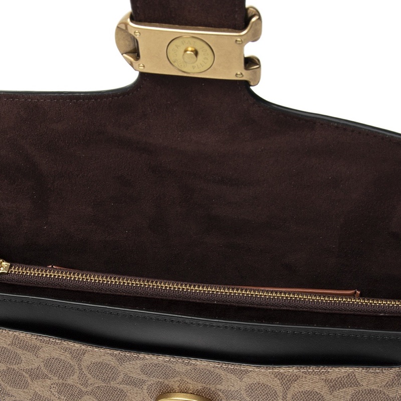 Coach 女士 徽標單肩包均碼碼長：26cm，寬：7.5cm，高：15cm-5