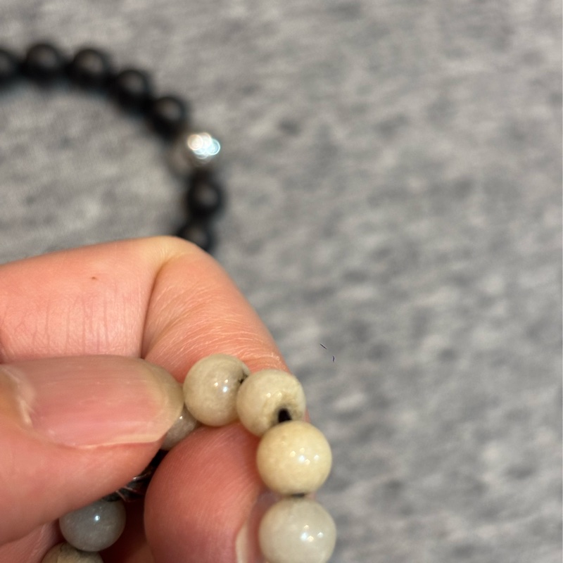 Chrome Hearts 白珠手串 （4銀飾）-7