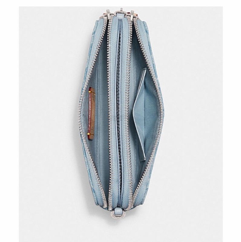 Coach 女士 Kira 牛仔斜挎包均碼碼19cm*4cm*10.5cm-3