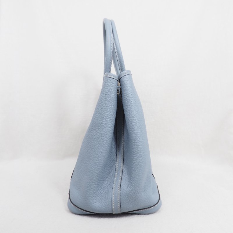 Hermes愛馬仕Garden Party GP36 花園包大號 亞麻藍-1