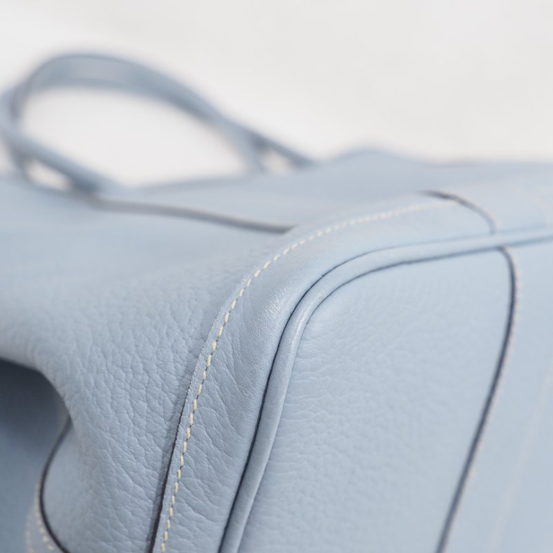 Hermes愛馬仕Garden Party GP36 花園包大號 亞麻藍-13