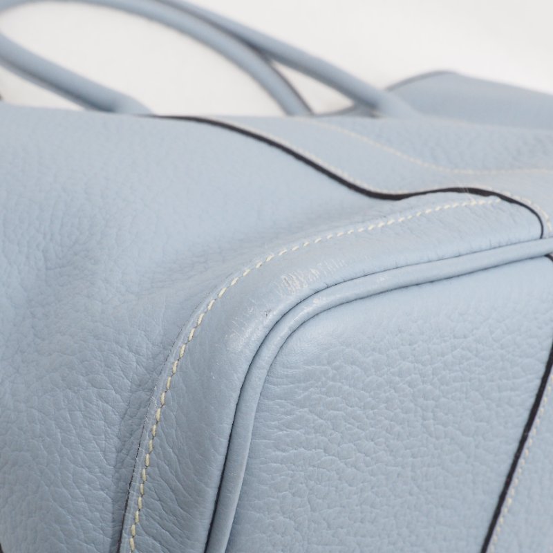 Hermes愛馬仕Garden Party GP36 花園包大號 亞麻藍-25