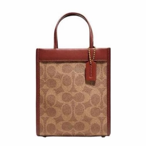 Coach 女士 徽標斜挎包均碼碼長：14cm，寬：8cm，高：17cm