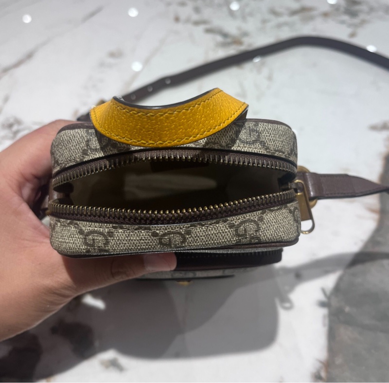 【全網最低價✨ 95% 新】Gucci古馳相機包 GUCCI Neo Vintage系列 帆布拼皮|手機包|單肩包|斜挎包-4