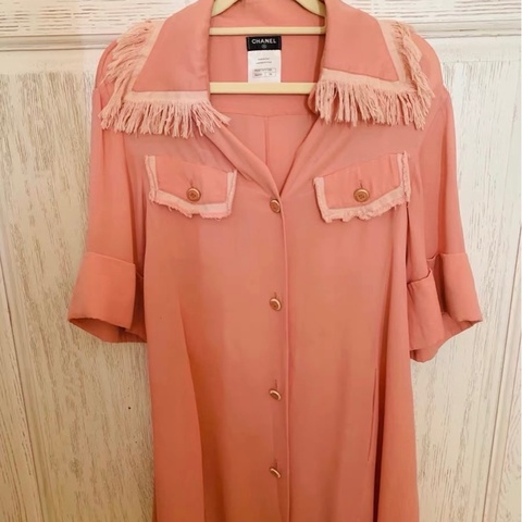 Chanel真絲連衣裙有34碼和38碼