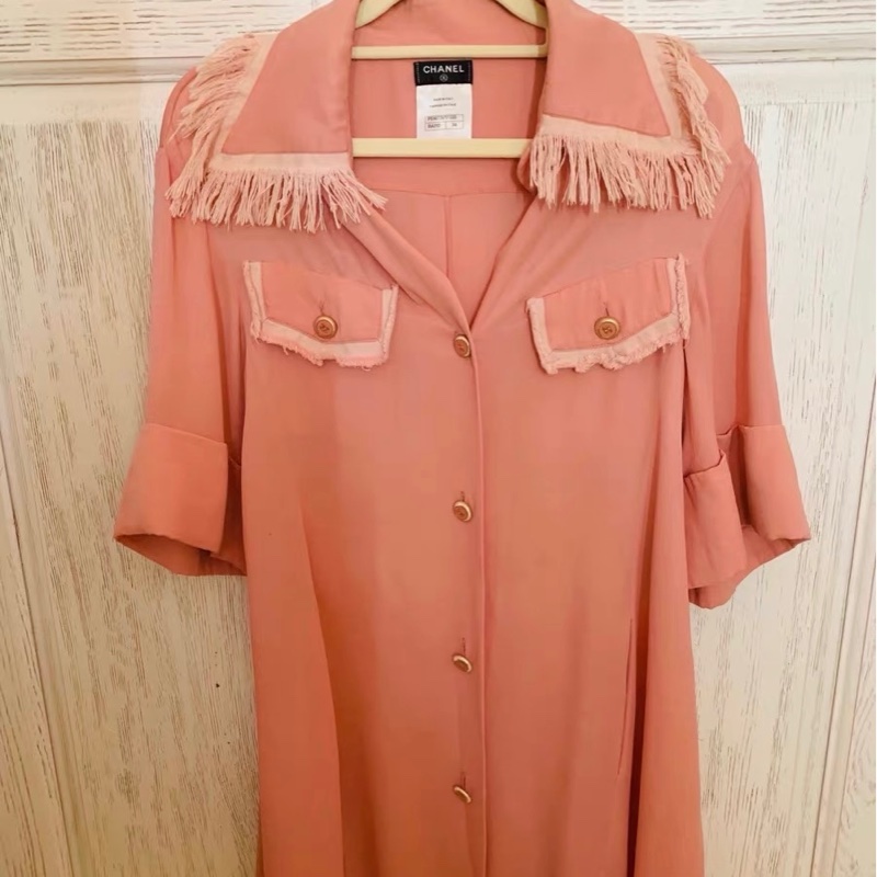 Chanel真絲連衣裙有34碼和38碼-0