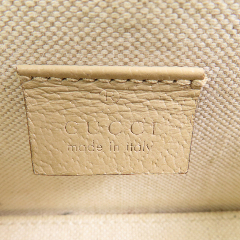 GUCCI 塗層帆布Horsebit 1995金扣肩背袋-16