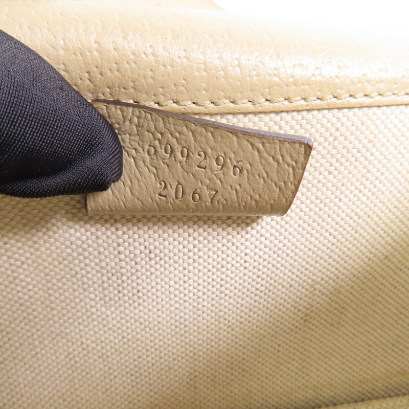 GUCCI 塗層帆布Horsebit 1995金扣肩背袋-19