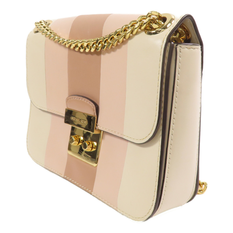 Michael Kors 牛皮皮革Chain Shoulder Bag金扣鏈帶肩背袋-1