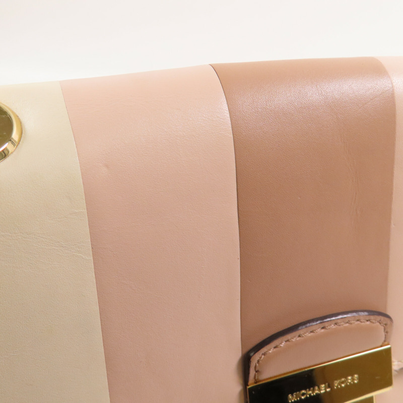 Michael Kors 牛皮皮革Chain Shoulder Bag金扣鏈帶肩背袋-12