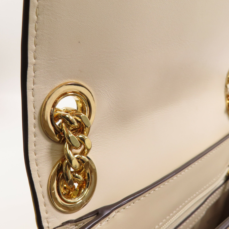 Michael Kors 牛皮皮革Chain Shoulder Bag金扣鏈帶肩背袋-20