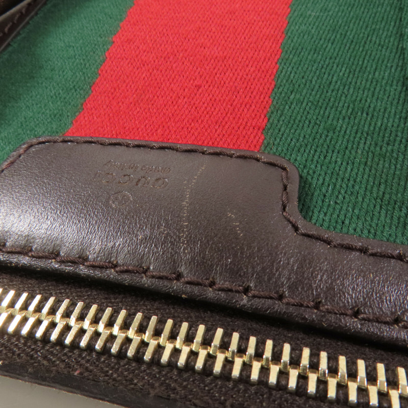 GUCCI GG帆布Boston Bag金扣手挽肩背兩用袋-7