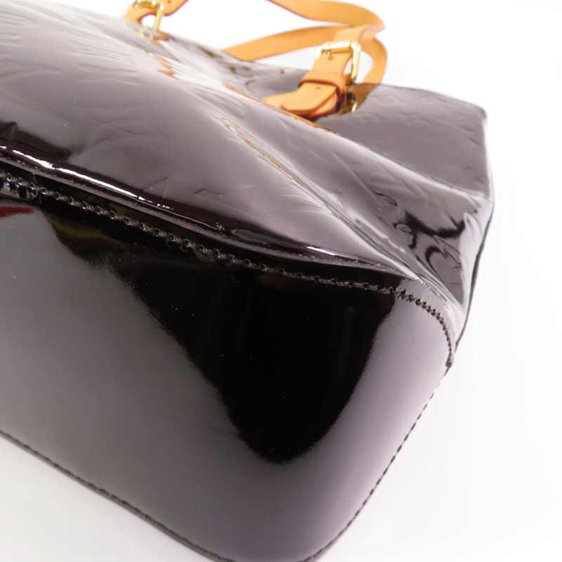 LOUIS VUITTON Monogram Vernis Brentwood金扣肩背袋-6