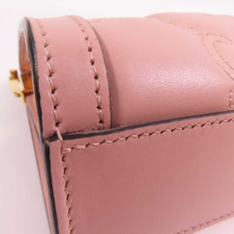 GUCCI 羊皮皮革GG Matelasse金扣鏈帶肩背袋-6