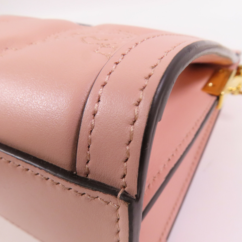 GUCCI 羊皮皮革GG Matelasse金扣鏈帶肩背袋-9