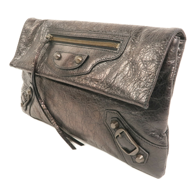 BALENCIAGA 牛皮皮革Clutch Envelope金扣手拿包-2