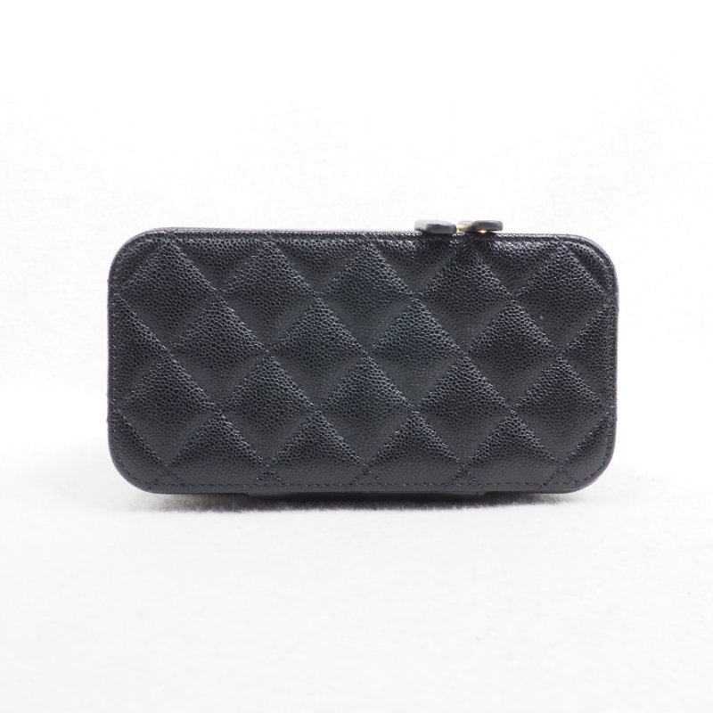 Chanel香奈兒 25A Métiers d'art 工坊系列黑金雙層拉鍊化妝盒子包 vanity case-10
