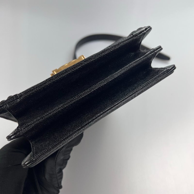 CHANEL BOY直立式金鍊包荔枝黑 AS0130/28開-4