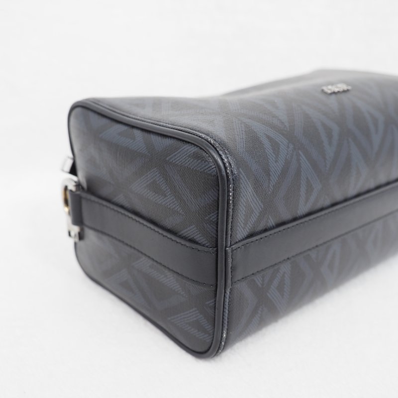 Dior CD Lingot 22 Diamond bag 迪奧男裝黑色鑽石斜背包-12