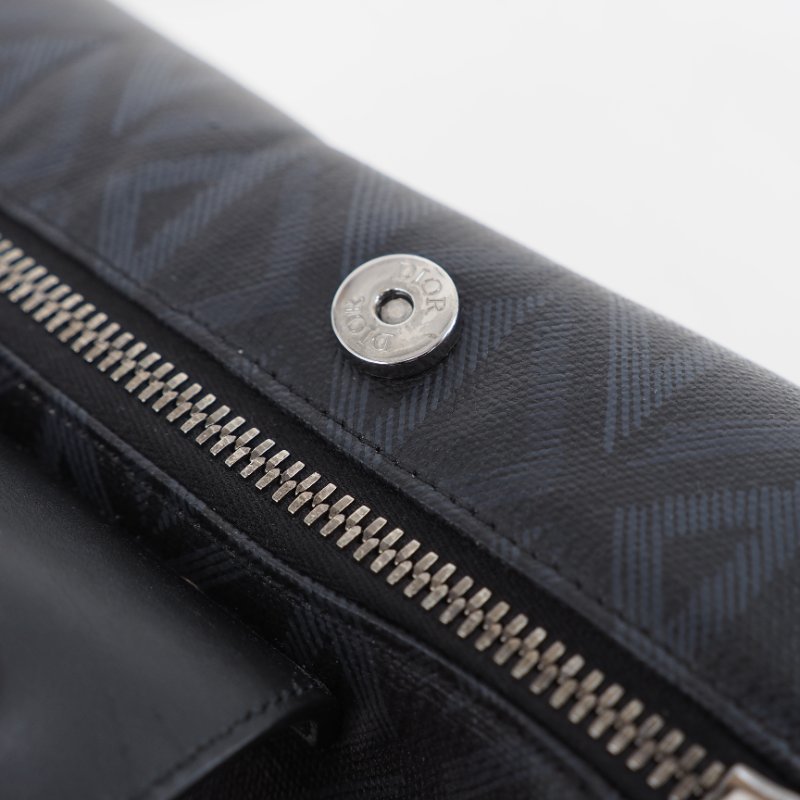 Dior CD Lingot 22 Diamond bag 迪奧男裝黑色鑽石斜背包-21