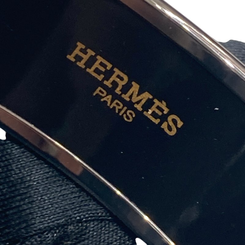 HERMES 愛馬仕 Emaille GM 琺瑯 合金 21cm 手鐲 綠色 銀釦-4