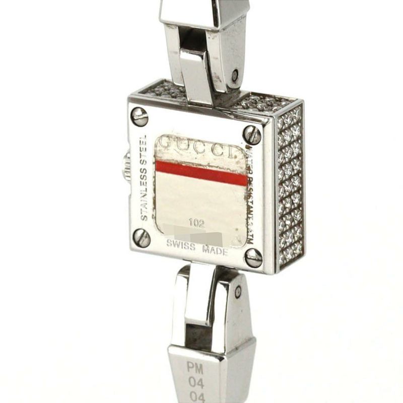 Gucci 102 YA102511 不鏽鋼石英錶-4