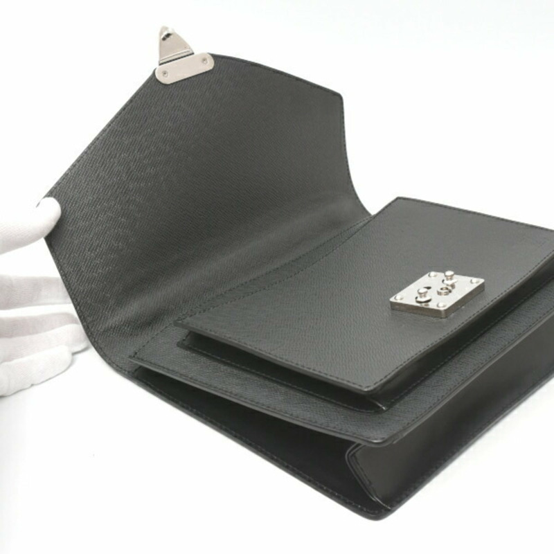 路易威登 男士 Monceau Taiga Ardoise 黑色包 (M32002)-2