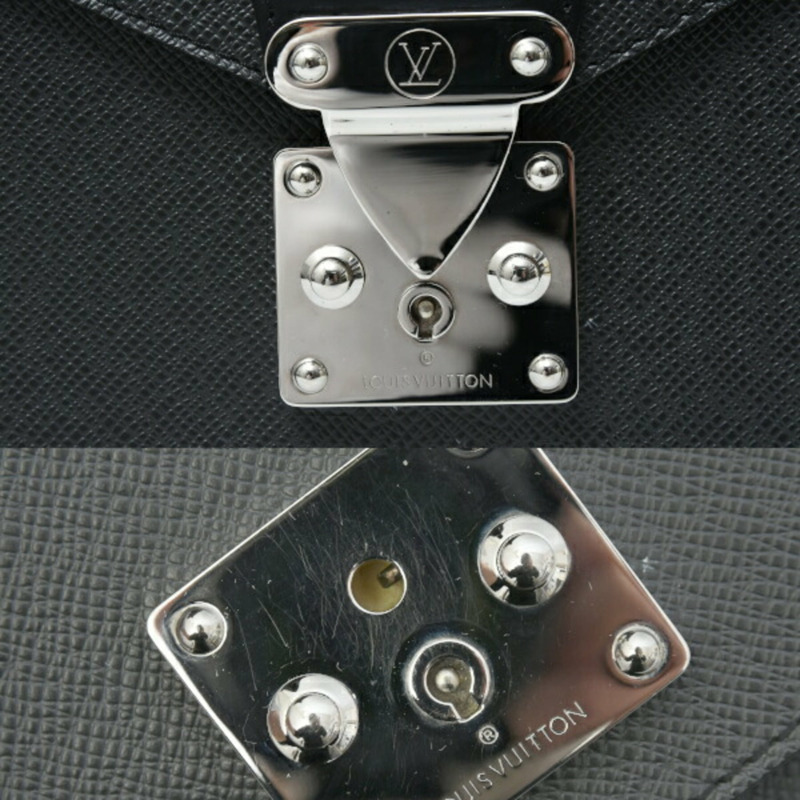 路易威登 男士 Monceau Taiga Ardoise 黑色包 (M32002)-4