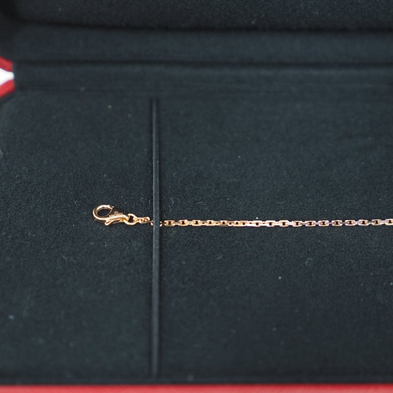 Cartier卡地亞 Love Bracelet Hlaf-Paved Diamonds 18K玫瑰金半鑽手鏈-14