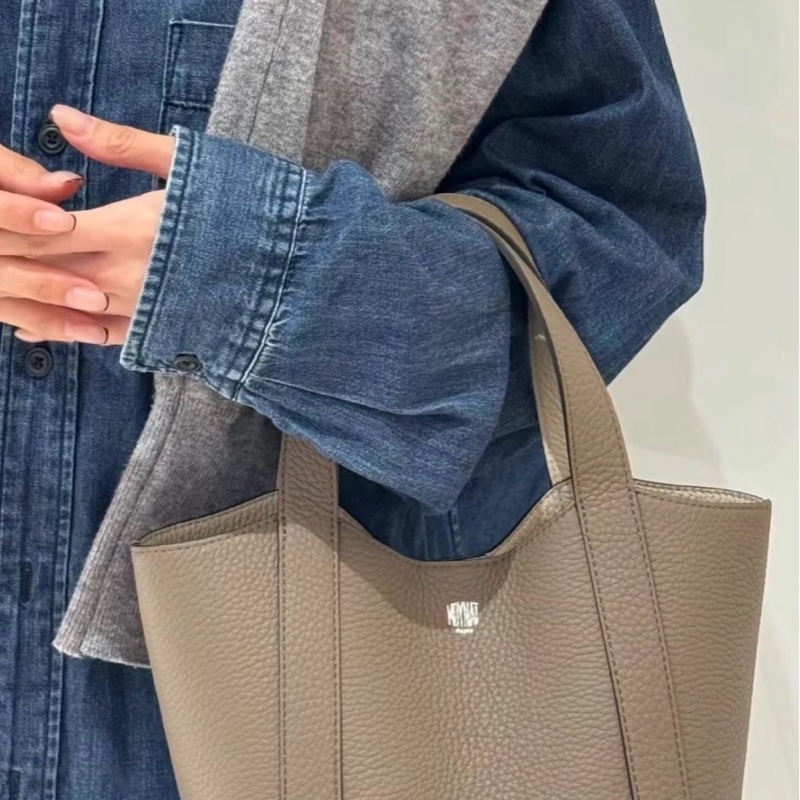 moynat莫奈灰色菜籃子-1