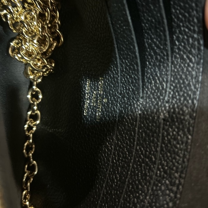 Lv vavin woc 黑色壓紋鏈條包 94新 簡約高級🖤-4