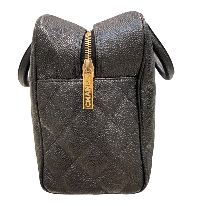 CHANEL 香奈兒 A20997 MATELASSE 牛皮 保齡球 手提包 黑色-2