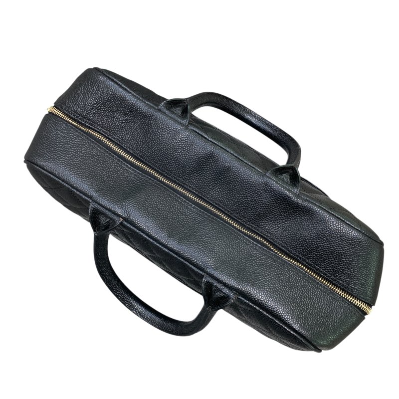 CHANEL 香奈兒 A20997 MATELASSE 牛皮 保齡球 手提包 黑色-5