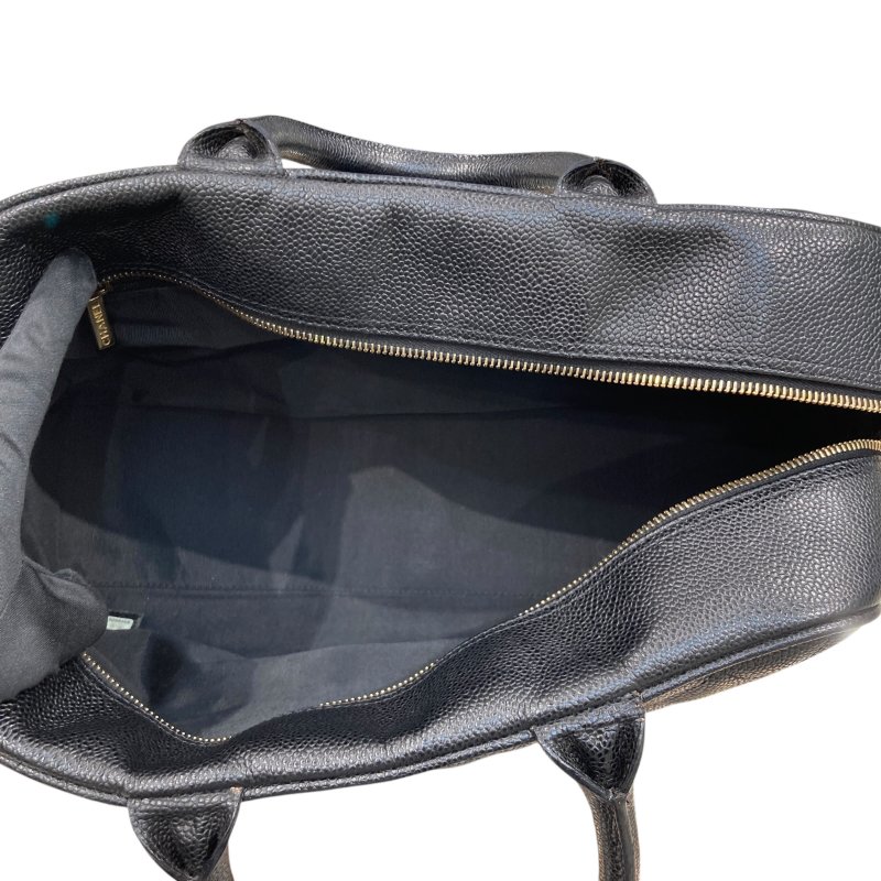 CHANEL 香奈兒 A20997 MATELASSE 牛皮 保齡球 手提包 黑色-6