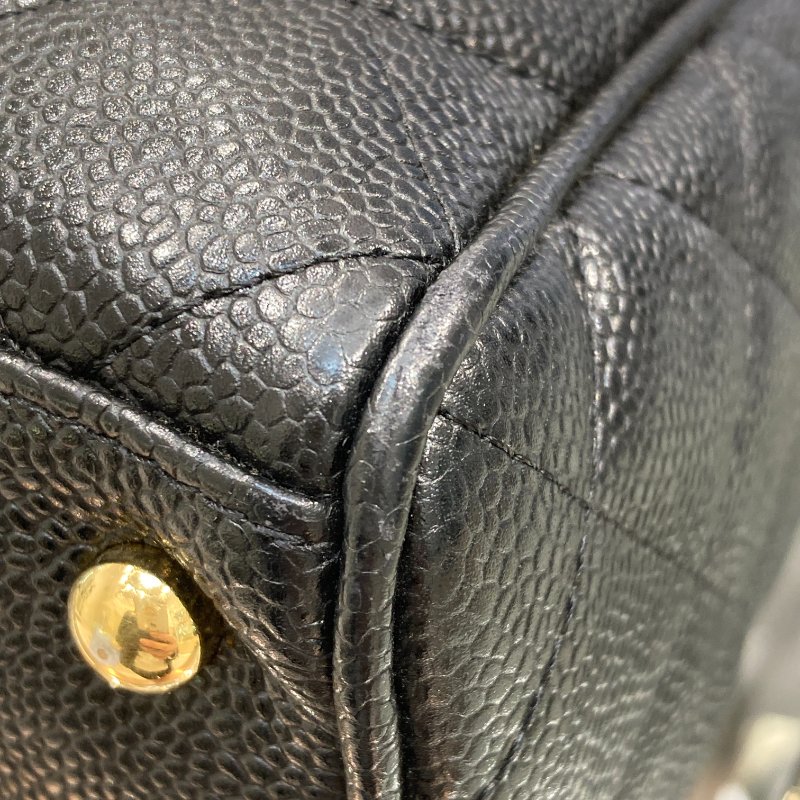 CHANEL 香奈兒 A20997 MATELASSE 牛皮 保齡球 手提包 黑色-8